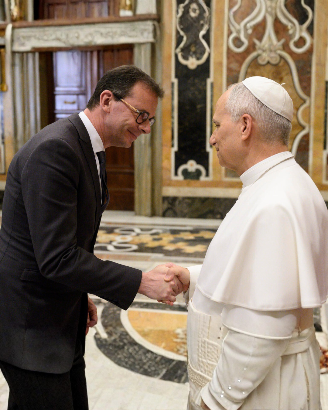 Wouter Beke ontmoet paus Leo XIV in Rome